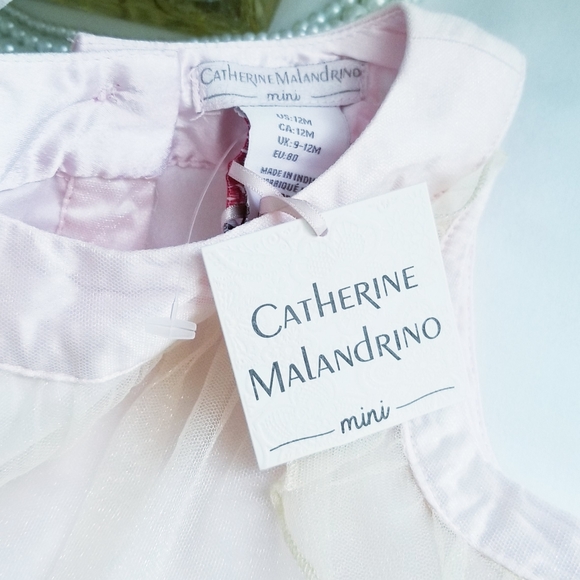 NEW Catherine Malandrino 2-Pc Set Embroidered Floral Tulle Dress and Bottom 12M - Picture 11 of 13